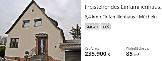Hauspreis in Muecheln