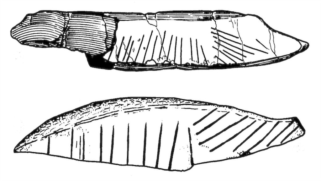 Knochenartefakt aus der Fundstätte in Bilzingsleben