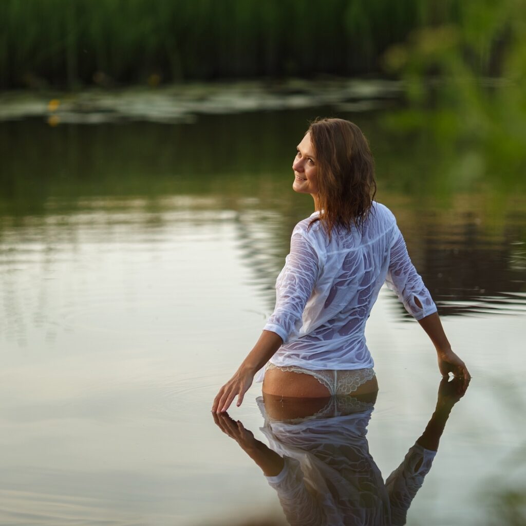 Fotoshooting am Großkaynaer See