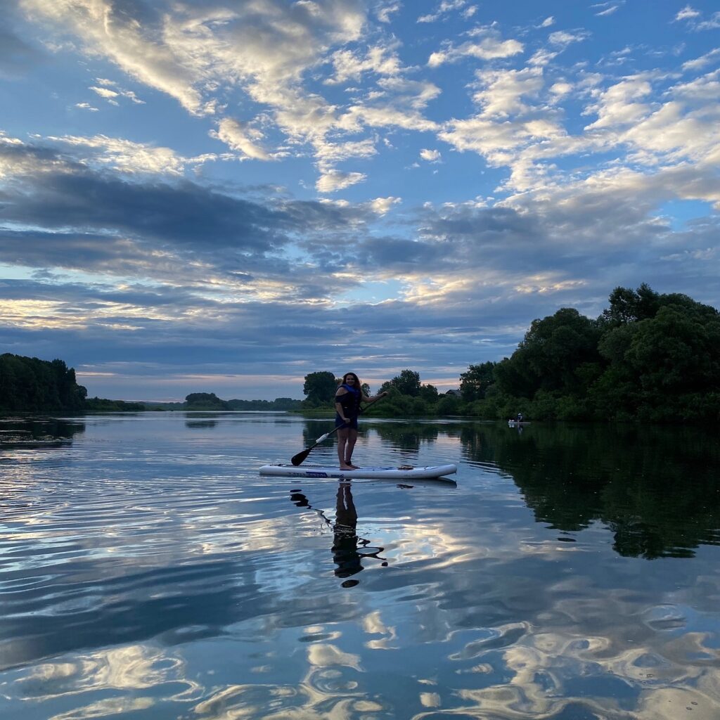 Wolkenspiegelungen auf dem Südfeldsee