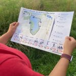 Wanderkarte/Radkarte zum Rundweg um den Großkaynaer See